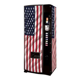 Dixie Narco Model 276E 12 oz Can Machine - USA Flag Graphics